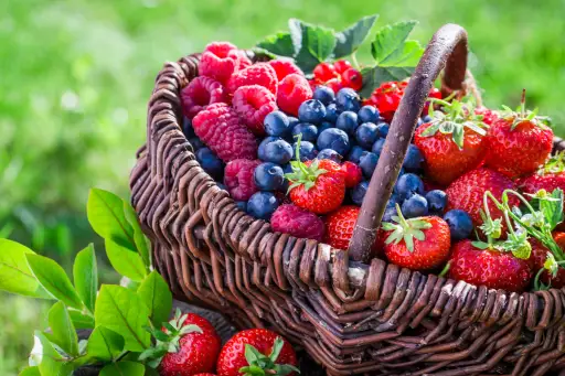 Basket of berries.