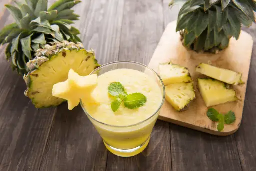 Pineapple smoothie.