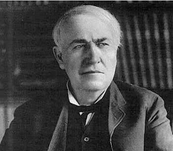 托马斯·阿尔瓦·爱迪生的照片。