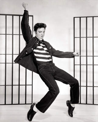 猫王的宣传照片监狱摇滚，1957年