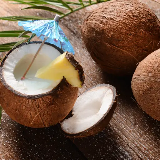 椰子：酸性最低的水果之一