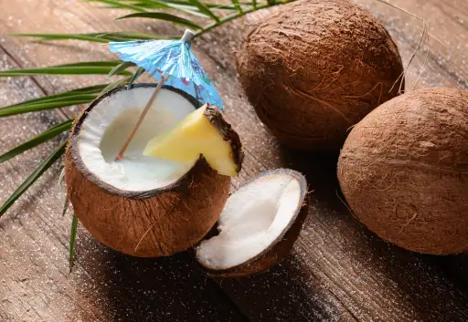 椰子：最少的酸性水果之一