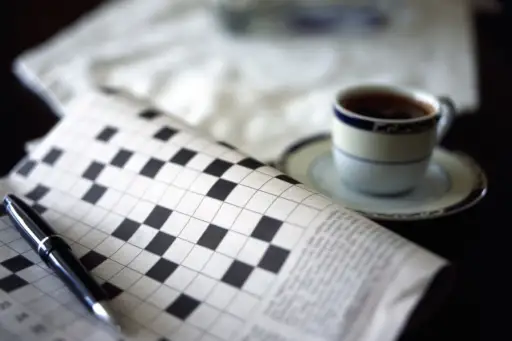 填字游戏和咖啡