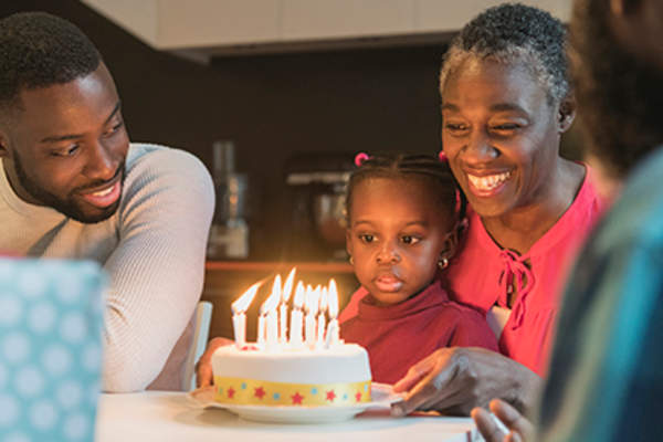 祖母的生日蛋糕。