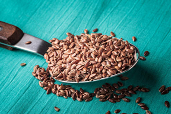 亚麻籽。