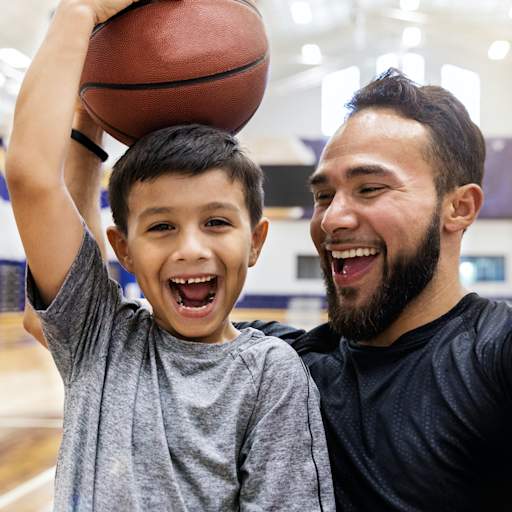 father son basketball