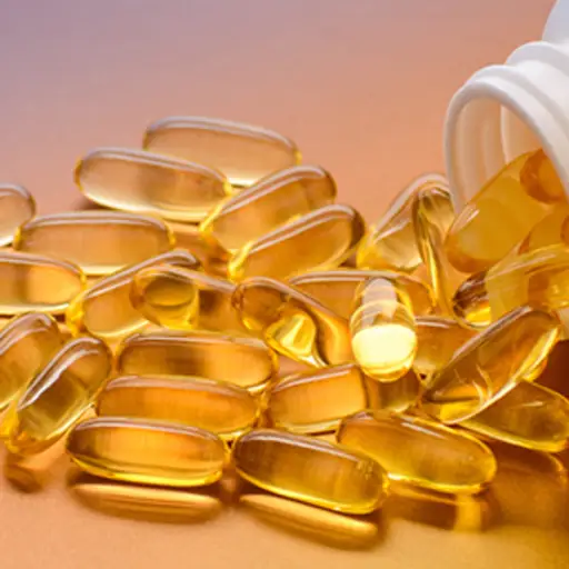 鱼油和维生素D softgels