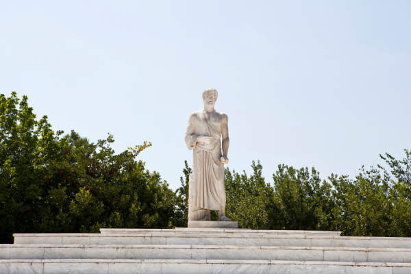 希波克拉底雕像拉里萨，希腊