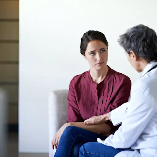 talking to doctor