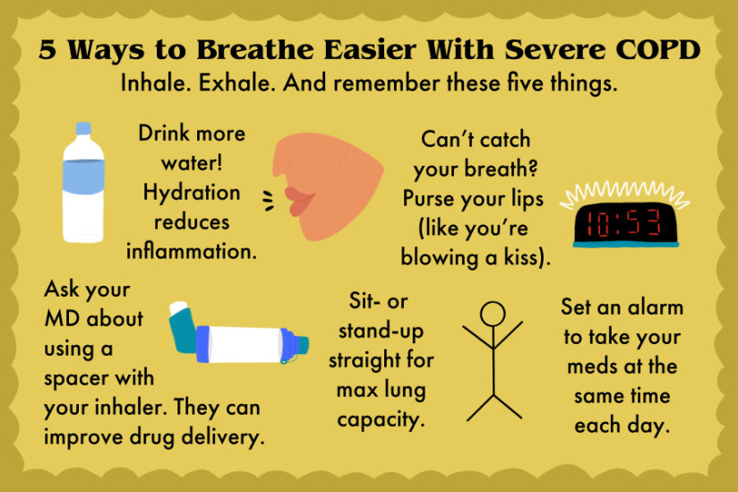 COPD患者每天轻松呼吸的12种方法
