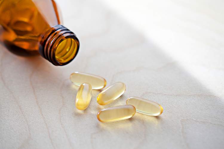 Supplements, capsules and bottle.