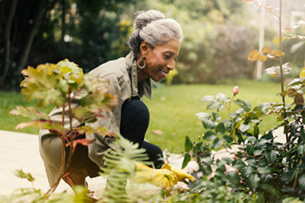 高级园艺的女人。
