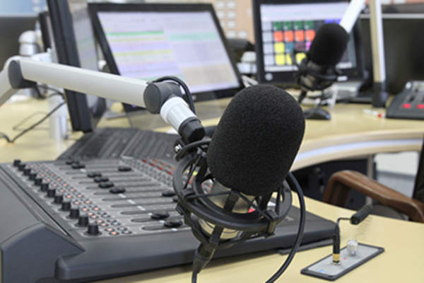 播客工作室。