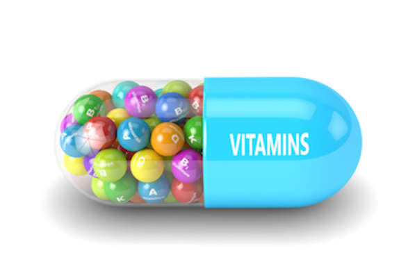 数字渲染大multivitamine。