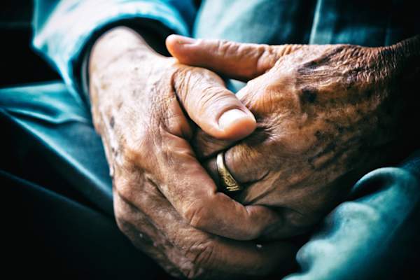 elderly hands
