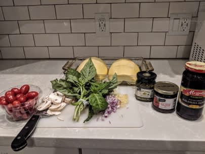 配料为金线瓜香草烤。