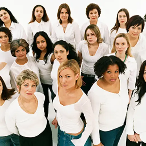 Diverse group of women.