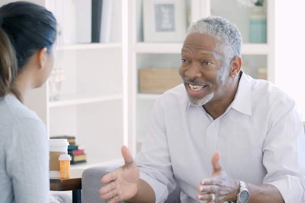 good discussion with therapist