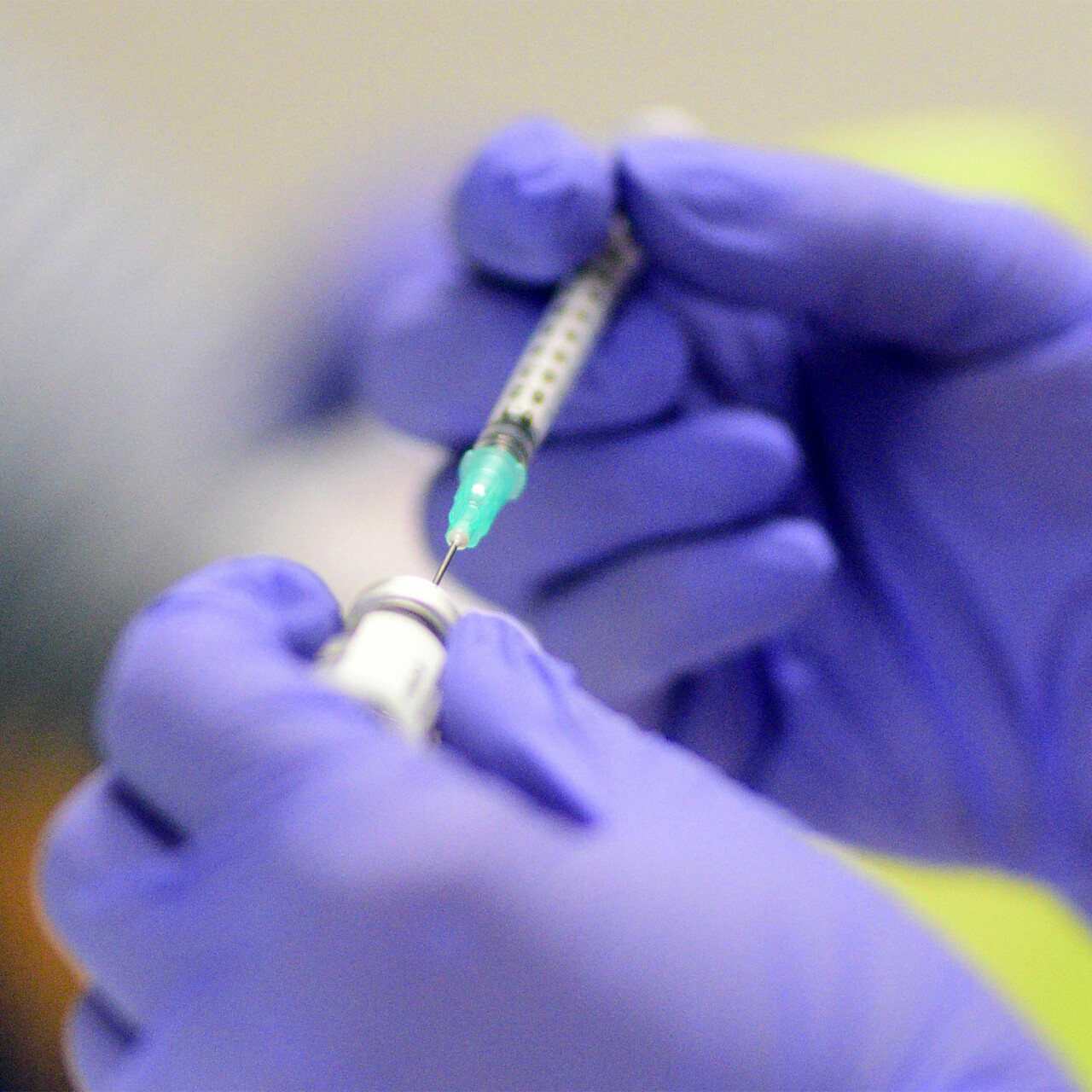 注射器的特写镜头