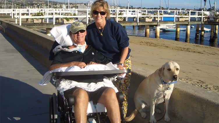 Kathi Koll和Don,中风后一年