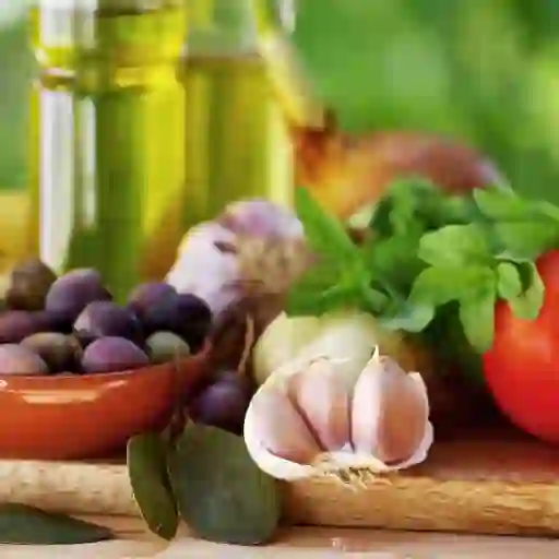 新鲜农产品和橄榄油