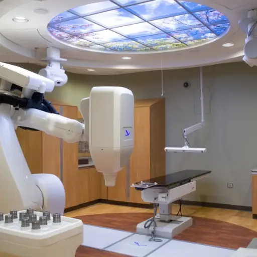 密歇根圣玛丽医院的电子刀机器人