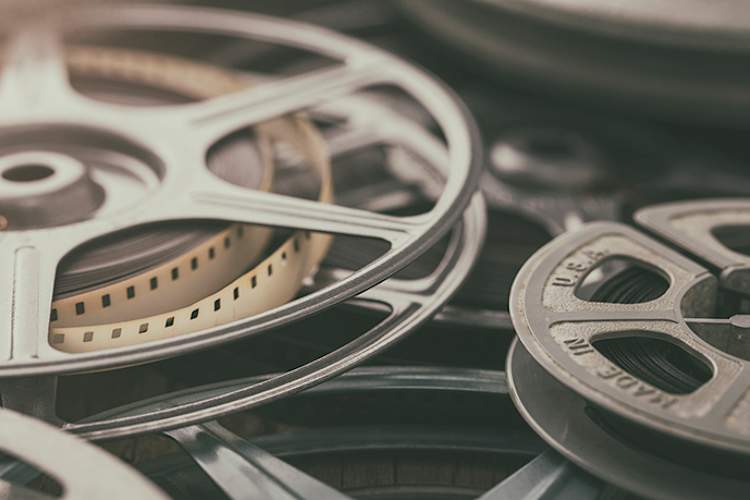 Film reels.