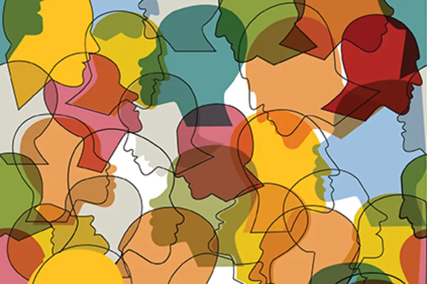 Many people with different psychological disorders.