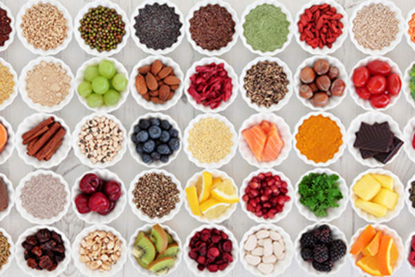 选择高纤维食物。