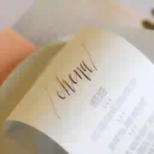 婚礼菜单附文字