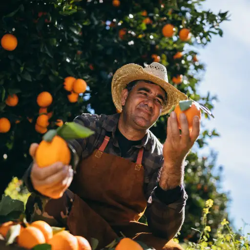 橙色的农民