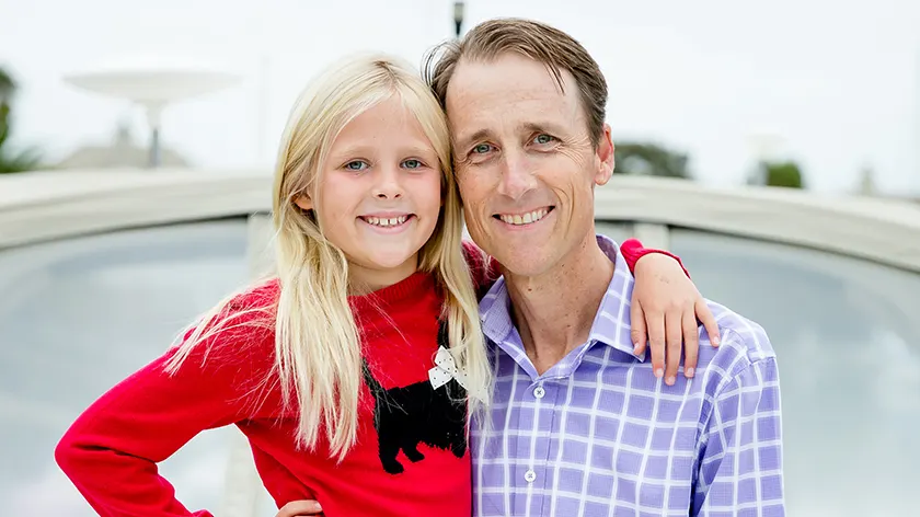 史蒂夫·梅伦和他的女儿。
