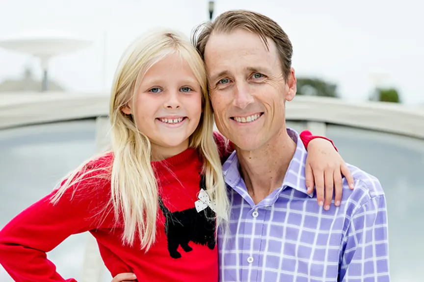 史蒂夫·梅伦和他的女儿。