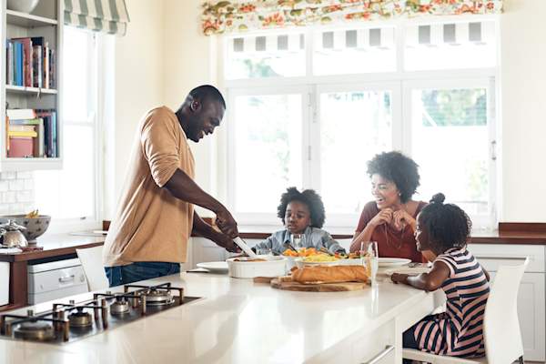 日常生活中的家庭。