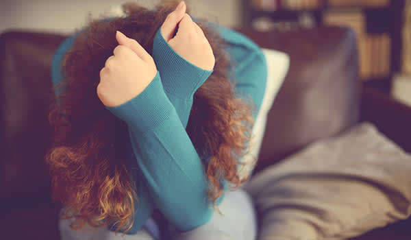 一个惊恐发作的女人。