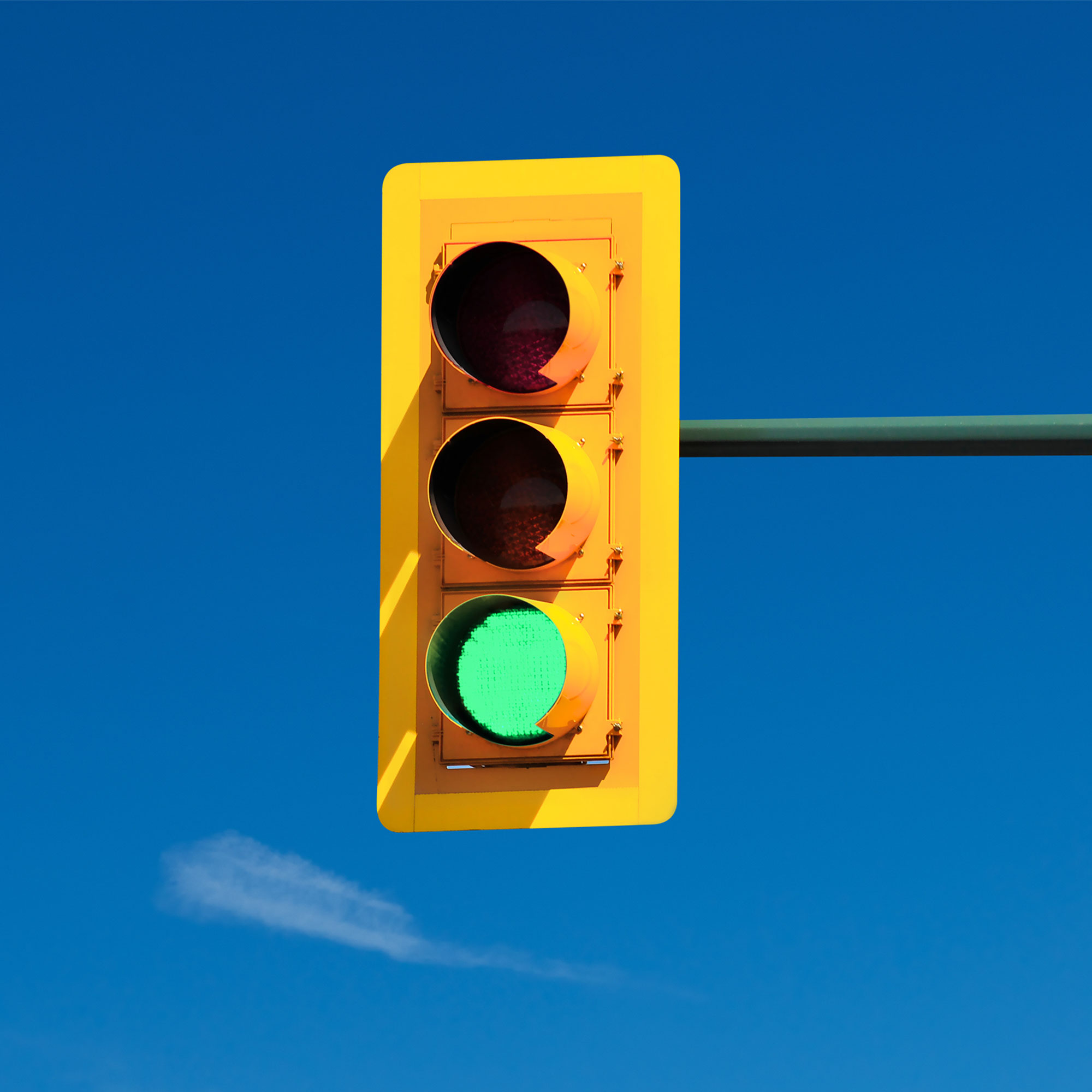 绿色交通灯视图