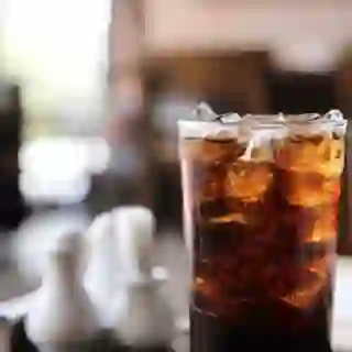 soda in glass