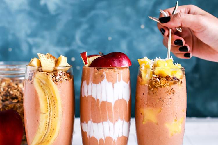 3草莓芒果蜜桃冰沙手