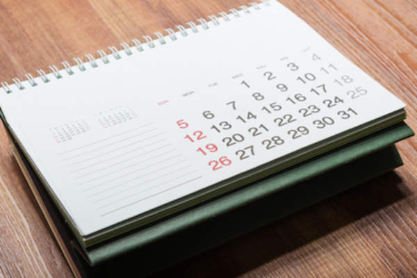 日历跟踪周期。