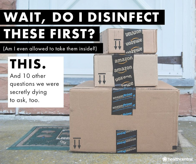 冠状病毒大流行期间消毒亚马逊箱