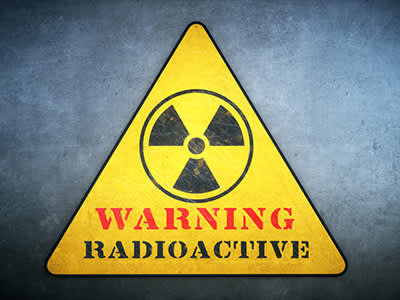辐射警告标志。