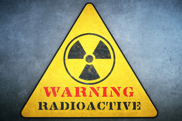 辐射警告标志。