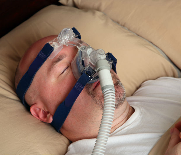 But a continuous positive airway pressure (CPAP) mask is effective in 80......