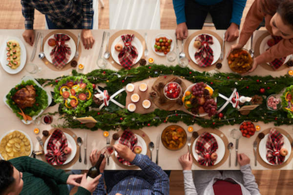 聚餐吃圣诞大餐