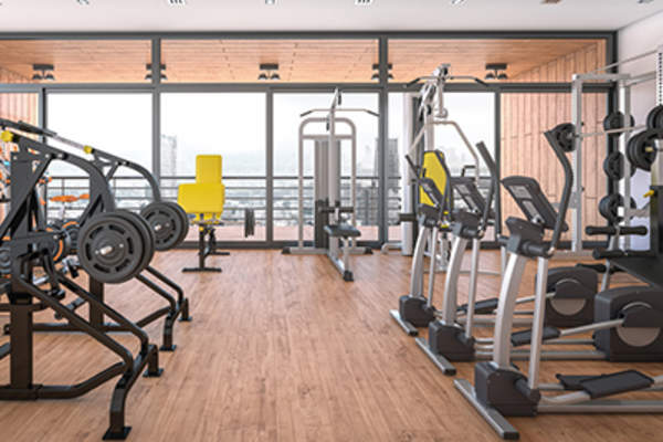 健身房,健身中心。