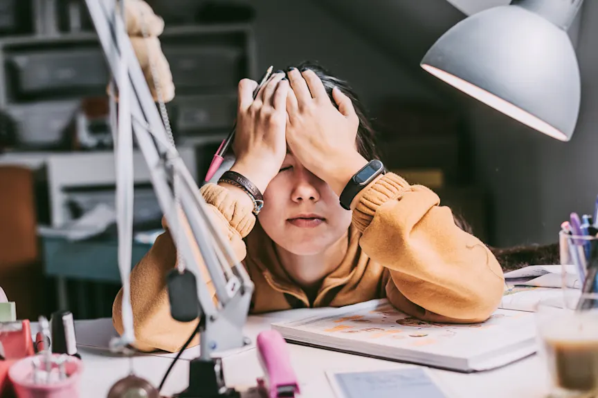 青少年因远程学习而紧张