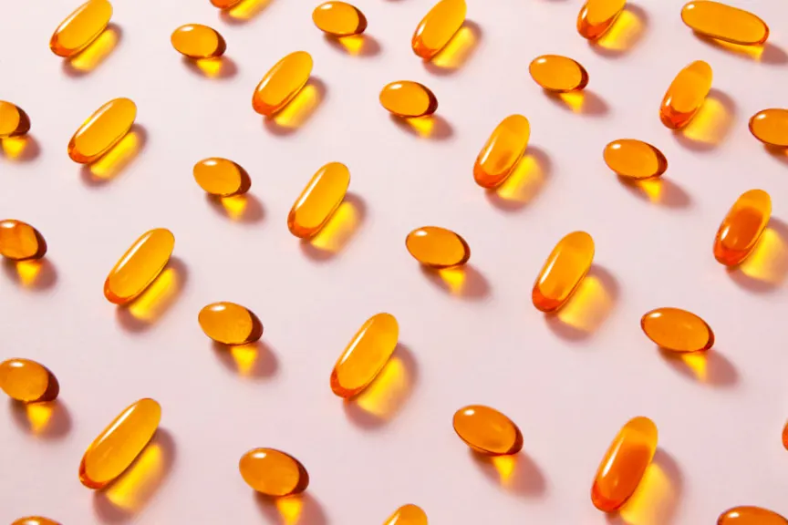 capsules lined up