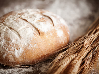 面包小麦和面粉。