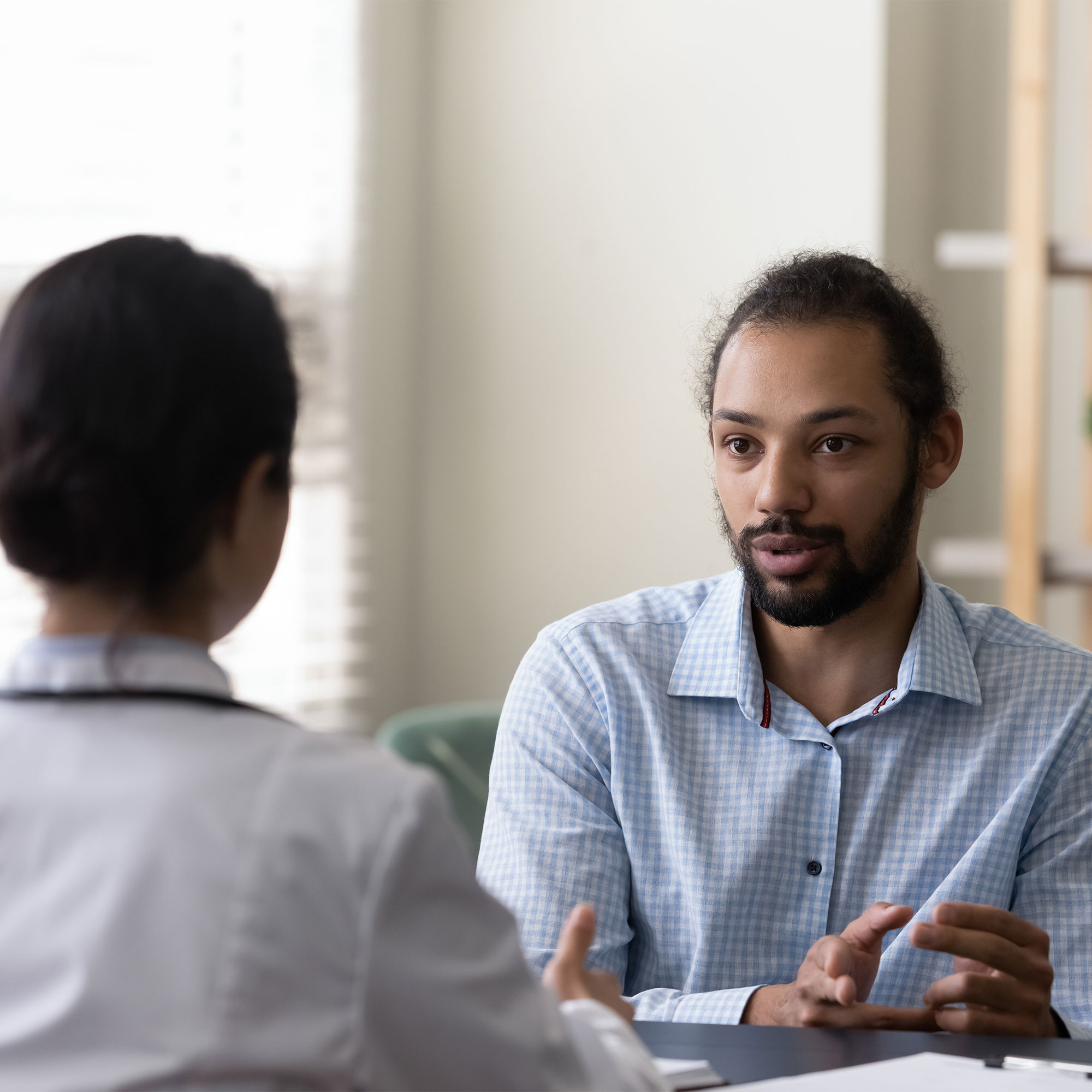 一个人说话和他的医生