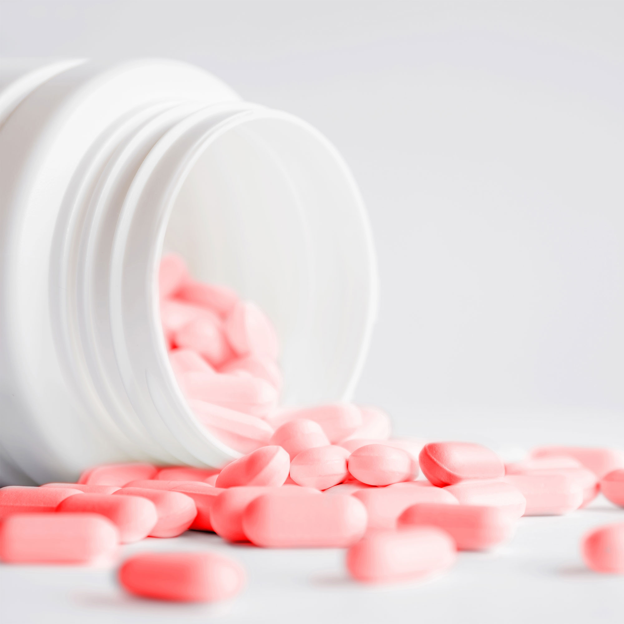 粉红色药丸的景象